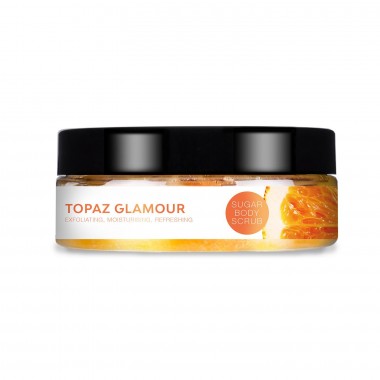 Cukrowy peeling do ciała z pomarańczą - Topaz Glamour 220g